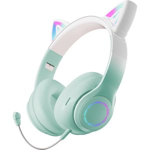 Vestel Meow Headphones with Microphone, Mint Green (Draadloze), Gaming headset, Groen
