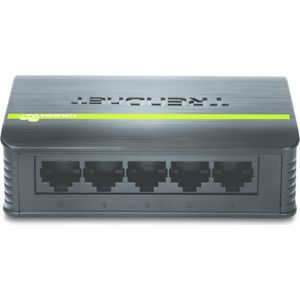 Trendnet TE100 S5 Schakelaar (5 ports), Netwerkschakelaar, Zwart