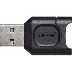 Kingston MobileLite Plus microSD (USB), Geheugenkaartlezer, Zwart