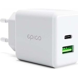 Epico 38W Pro-oplader, USB-stick, Wit