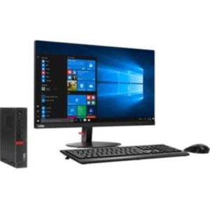 Lenovo ThinkCentre M920Q + monitor 22" i5-9400T 16GB 512SSD W11P MAR (RSAIO012) (512 GB, 16 GB, Intel Core i5-9400T), PC, Zwart