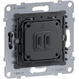 Stekker - SEANO - USB-oplaadaansluiting - Kunststof - 30 Watt