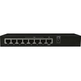 Allnet - ALL-SG8208PD - Netwerkschakelaar - Zwart - 8x RJ45 Gigabit Poorten
