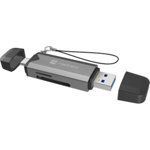 Genesis - NCZ-2262 - Geheugenkaartlezer - Zwart - USB 3.1
