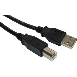 Cables Direct USB2.0 3.0M AM-BM, Draadloze laders, Zwart