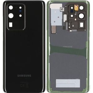 Samsung Batterijcover voor G988B Samsung Galaxy S20 Ultra - kosmisch zwart (Galaxy S20 Ultra), Smartphonehoes, Zwart