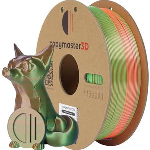 Copymaster3D Tri-Silk 3D Printer Filament, 1.75 mm, blue/green/orange (PLA, 1.75 mm, Veelkleurig), 3D print filamenten, Veelkleurig