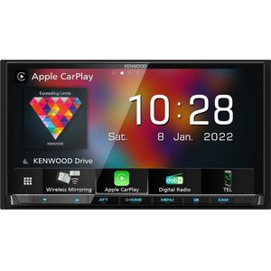 Kenwood - DMX-8021DABS - Autoradio - 7 inch - Met CarPlay en Android Auto