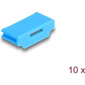 Delock 10 poort blokkering voor HDMI aansluiting, Beveiliging van notebooks, Blauw