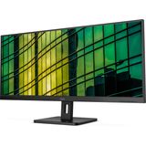 AOC U34E2M (3440 x 1440 pixels, 34"), Monitor, Zwart