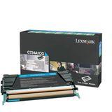 Lexmark C73x, X73x 6K cyaan retourprogr. tonercartr.
