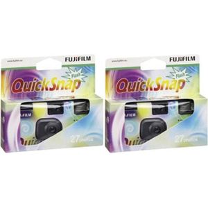 Fujifilm Quicksnap Duo (Kleurenfilm), Wegwerpcamera's, Veelkleurig, Zwart
