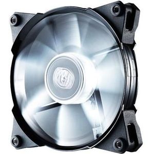Cooler Master Jetflo 120 Witte LED PWM (120 mm), PC ventilator, Zwart, Wit