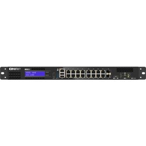 QNAP QGD-1600 Managed Gigabit Ethernet (10/100/1000) 1U Zwart, Grijs