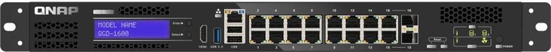 QNAP QGD-1600 Managed Gigabit Ethernet (10/100/1000) 1U Zwart, Grijs