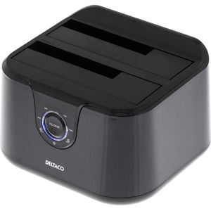 Deltaco MAP-GD35U3 - Harde schijf - Serial ATA III - 2,5,3,5 inch - 4 TB - USB 3.2 Gen 1 ( (3.5"", 2.5""), Harddisk behuizing, Zwart