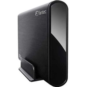Fantec DB-ALU3 (3.5"), Harddisk behuizing, Zwart