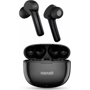 Maxell Dynamic+ draadloze hoofdtelefoon met oplaadetui Bluetooth Zwart (4 h, Draadloze), Koptelefoon, Zwart