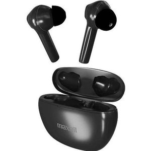 Maxell Dynamic+ draadloze hoofdtelefoon met oplaadetui Bluetooth Zwart (4 h, Draadloze), Koptelefoon, Zwart