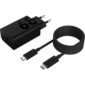 Lenovo USB-C Muurlader (EU) (68 W, Stroomvoorziening), USB-lader, Zwart