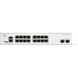 Cisco - Catalyst 1300-16T-2G - Managed Switch - 16 Poorten GE - 2 x 1GE SFP