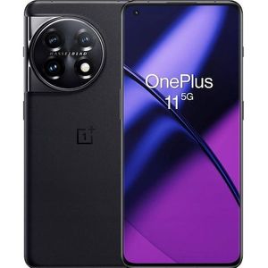 OnePlus 11 (128 GB, Titanium Zwart, 6.70", Hybride dubbele SIM + eSIM, 5G), Smartphone, Zwart