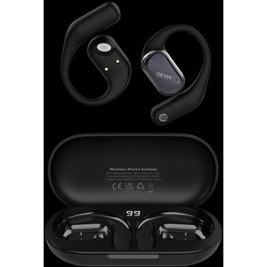 Devia OWS Lite1 Open Wireless Earphone - Black (Draadloze), Koptelefoon, Zwart