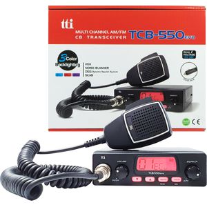 Aim TTi CB-radio TTi TCB-550 EVO, DSS, VOX, NB-filter, scan, meerkleurenscherm, 12-24 V, Walkietalkie