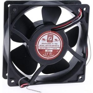 RS PRO Ventilator 120x120x38mm 48VDC 10W 177m³/h (120 mm), PC ventilator