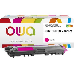 Armor OWA, Toner, OWA Armor toner compatibel met Brother TN-248XL M - 2300st - rood/magenta