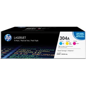 HP - 304A - Toner - Cyaan/Magenta/Geel - 3-pack - Originele LaserJet