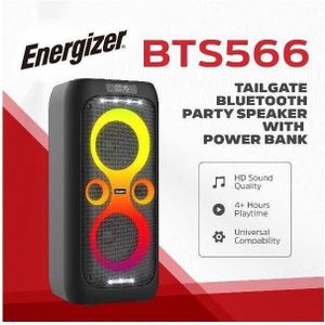 Energizer Bts566 Party Speaker Vertical Bt + Powerbank, Bluetooth luidspreker