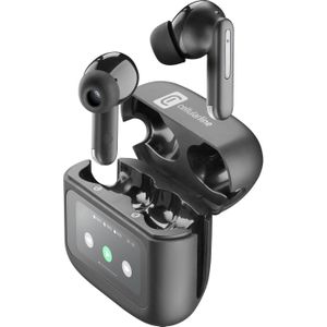 Cellularline Bluetooth Earphones HUSH (6 h, Draadloze), Koptelefoon, Zwart