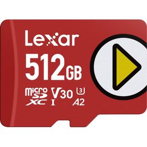 Lexar - PLAY - microSDXC UHS-I Geheugenkaart - 512GB - V30