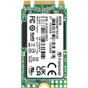 Transcend - MTS210I - Interne M.2 SSD - 80 GB - M.2 2242