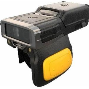 Zebra RS6100 draagbare scanner (2D-streepjescodes, 1D streepjescodes), Barcode scanner, Grijs, Geel