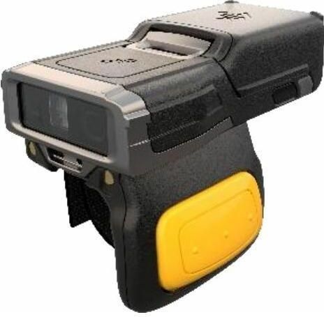 Zebra RS6100 draagbare scanner (2D-streepjescodes, 1D streepjescodes), Barcode scanner, Grijs, Geel