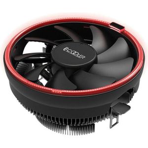 Pccooler E126MR Corona Rood (70 mm), Processorkoeler, Zwart, Rood