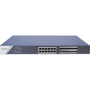 Hikvision DS-3E0524TF(B) Onbeheerde schakelaar (24 ports), Netwerkschakelaar, Zwart