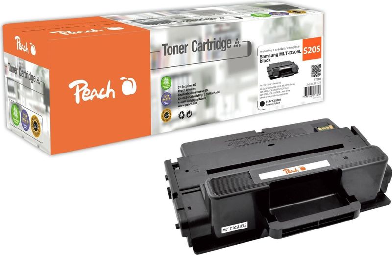 Peach 111676 tonercartridge 1 stuk(s) Zwart