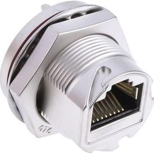 Rs Pro RJ45 Metaal C3 Paneel Jack DIP Slot/Schroef, Kabels + Stekkers