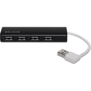 Belkin - F4U042BT - Hub - Zwart - USB 2.0 - 4 Poorten
