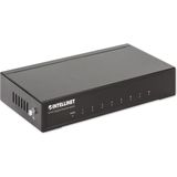 Intellinet - 8-Port Gigabit Ethernet Switch - Zwart - Metalen Behuizing, Ondersteunt Jumbo Frames