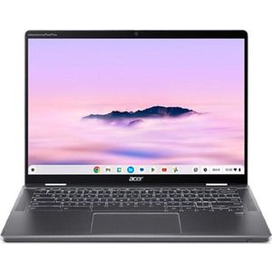 Acer Chromebook Plus Spin 714 (14", 256 GB, 16 GB, DE, Intel Core Ultra 5 125U), Notebook, Grijs