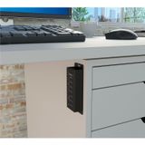 StarTech.com 4-poorts gevoede USB 3.0 hub met 3 speciale USB-laadpoorten (2 x 1 A & 1 x 2 A) - 5Gbps - op de wand monteerbare metalen behuizing