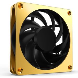 Alphacool Apex Stealth Metal Power 120mm ventilator 3000rpm (goud/zwart) (120 mm, 1 x), PC ventilator, Goud