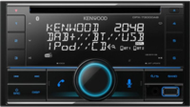 Kenwood DP-X7300DAB 2DIN Autoradio - Multicolor
