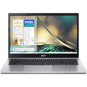 Acer Aspire 3 15,6" FHD (15.60", 512 GB, 16 GB, DE, Intel Core i5-1235U), Notebook, Zilver