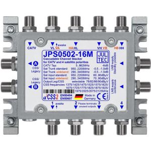Jultec GmbH Eenkabelomzetter JPS0502-16M 5 naar 2/16UB zonder voedingseenheid, Antennekabel