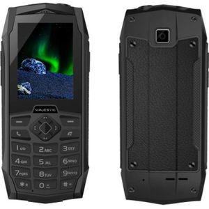 Majestic Nieuwe Tank 6,1 cm (2,4') 156 g Zwart Basis mobiele telefoon (2.40"), Sleutel mobiele telefoon, Zwart